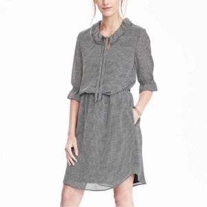 Banana Republic Houndstooth Shirt Dress